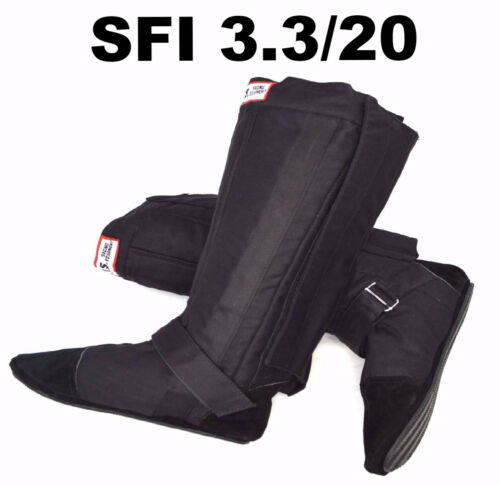 Sfi 3.3/20 Racing Boots Sfi 20 Fire Suit Boots Fire Boots Shoes Black Size 9