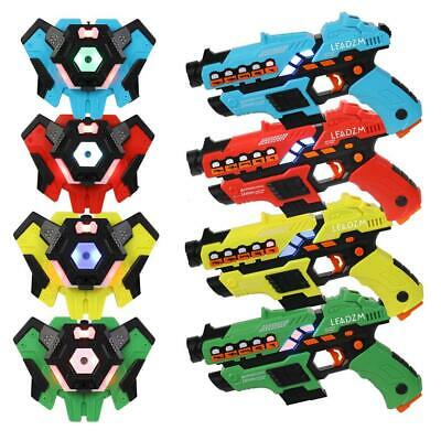 Set Of 4 Infrared Laser Tag Blasters With Vests - Multiplayer Mode