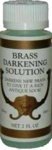 Brass Ager - Metal Darkening Solution - 2 Oz Bottle - Restoration & Care, J-3492