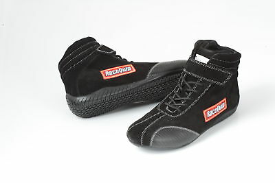 Racequip 30500110 Size 11 Euro Sfi Racing Driving Shoes Black Suede Carbon-l