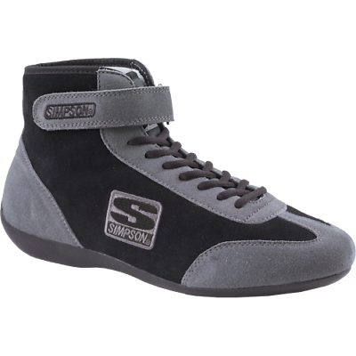 Simpson Mt115bk Racing Shoe Midtop Grey And Black Two-tone Design 11.5 Sfi 3.3/5