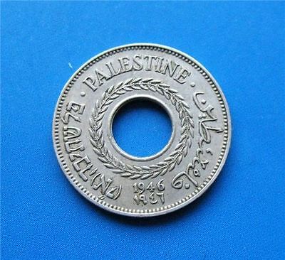 Israel Palestine British Mandate 5 Mils 1946 Coin Xf