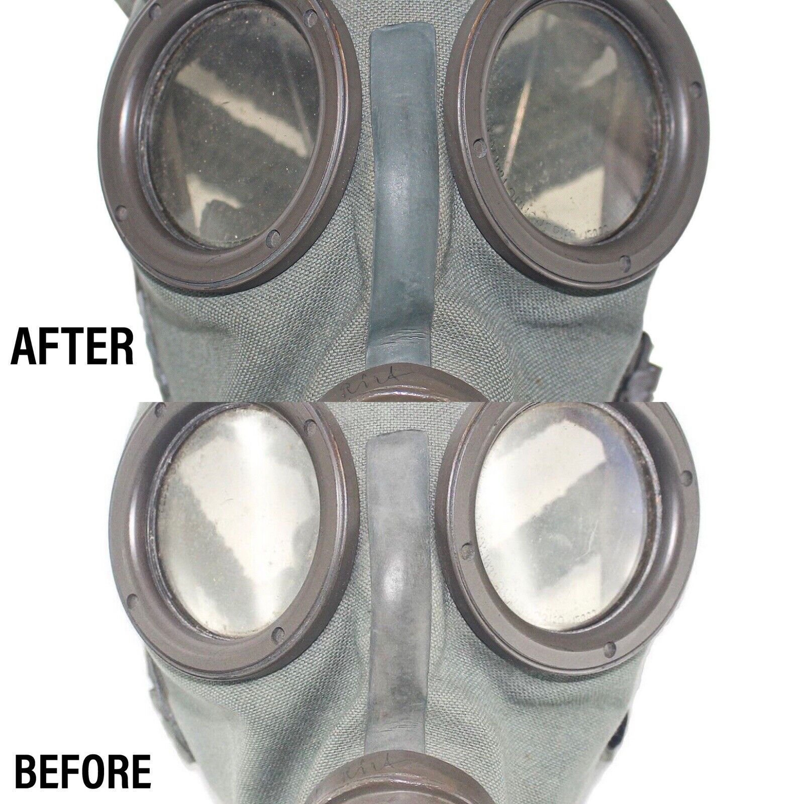 Gas Mask + Allied And Axis Cleaning And Restoration Services 1914-2022